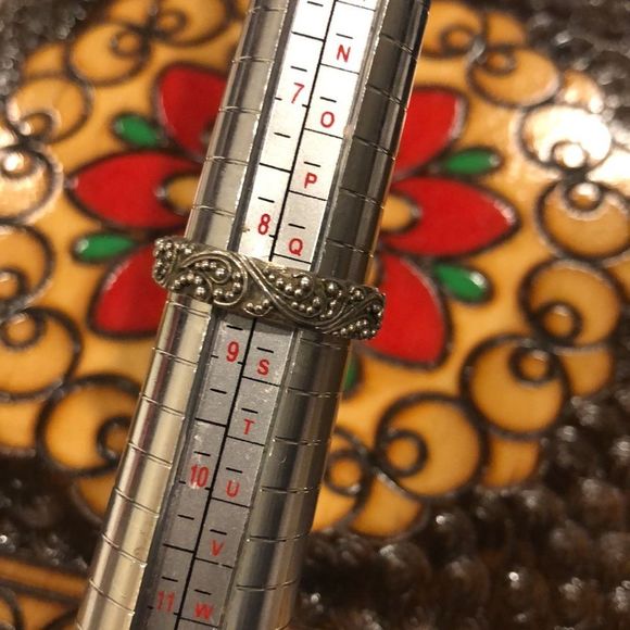 LOIS HILL Sterling Silver Granulated Ring With Oxidized Finish Size 8-1/2 - Picture 8 of 12